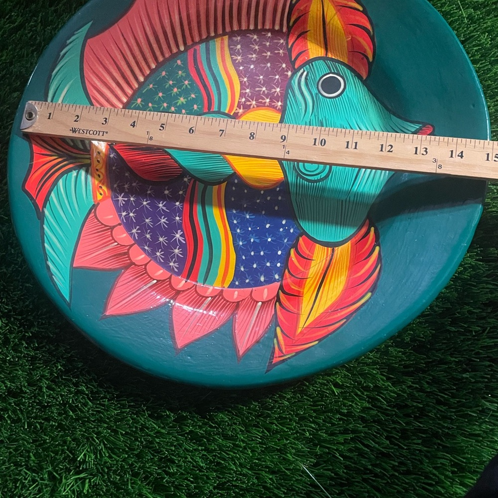 Colorful Fish Design plate decor - Picture 6 of 13
